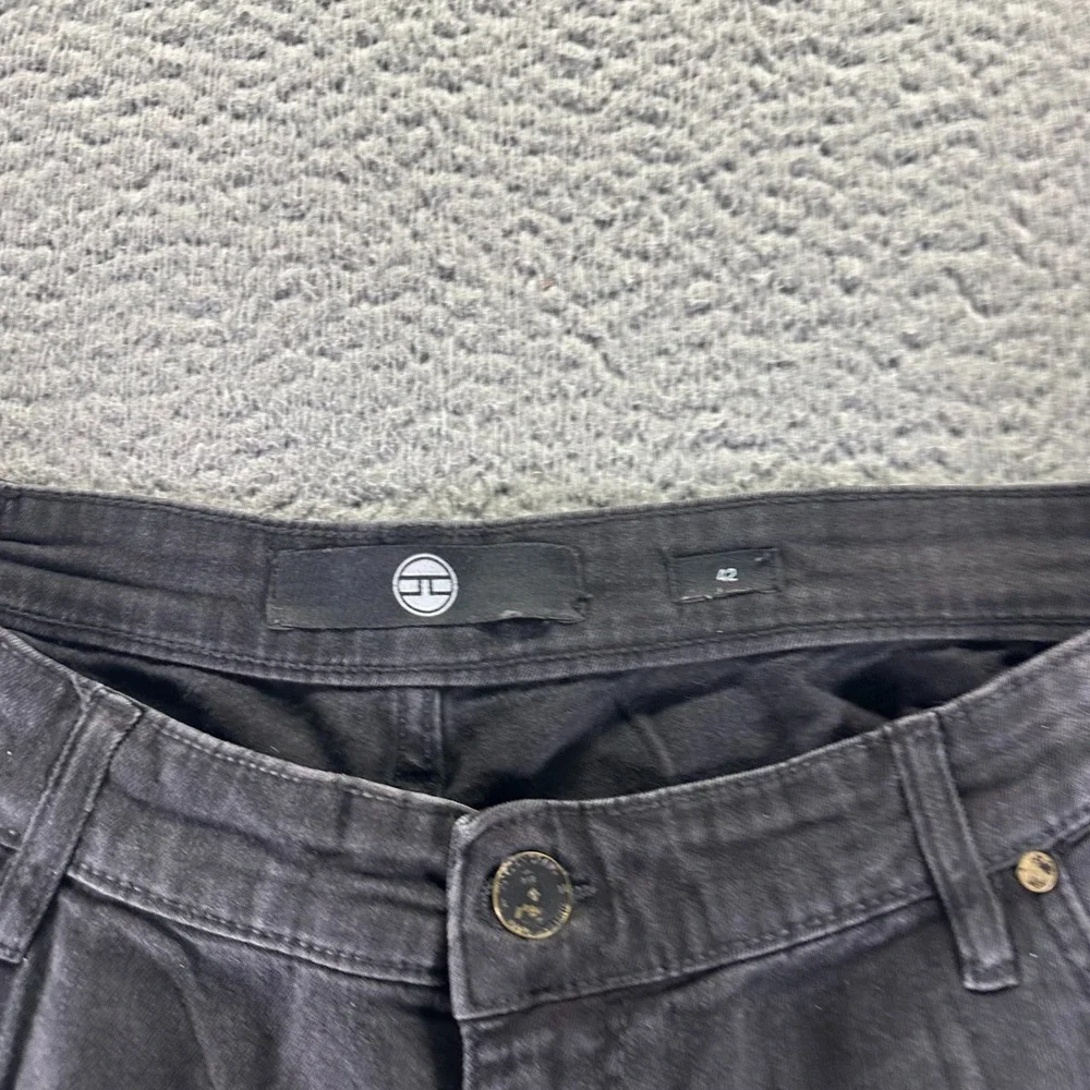 Jordan Craig Shorts Mens 42 Black Cotton Denim Bermuda Workwear Faded Stretch